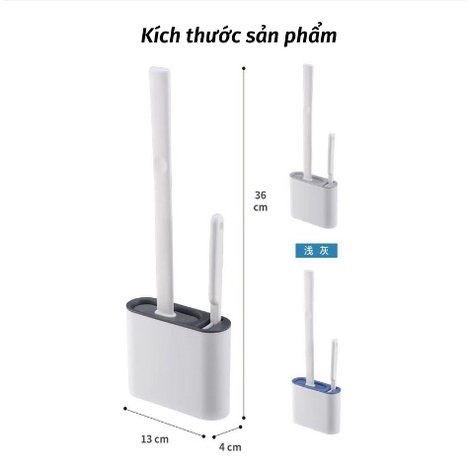 Cọ Bồn Cầu Chổi Cọ Nhà Vệ Sinh Có Giá Đựng Dán Tường Titan.st
