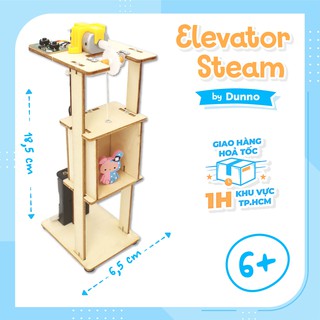 Đồ chơi Lắp ráp Gỗ STEAM Mô hình Thang máy STEM Dunno