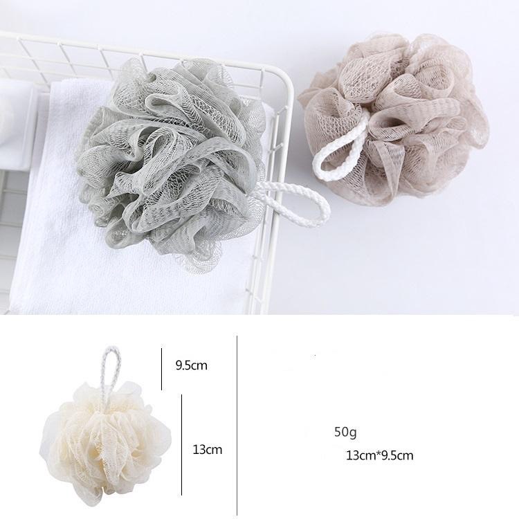 Bông tắm tròn vải lưới phối màu mềm mại cao cấp, bông tắm tạo bọt Hàn Quốc đẹp rẻ tốt