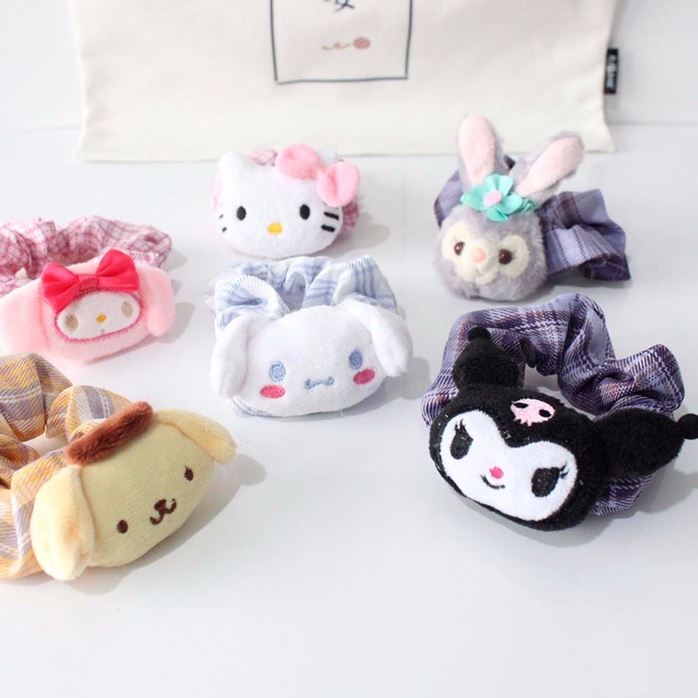 Dây buộc tóc in hình Hello Kitty dễ thương cho nữ