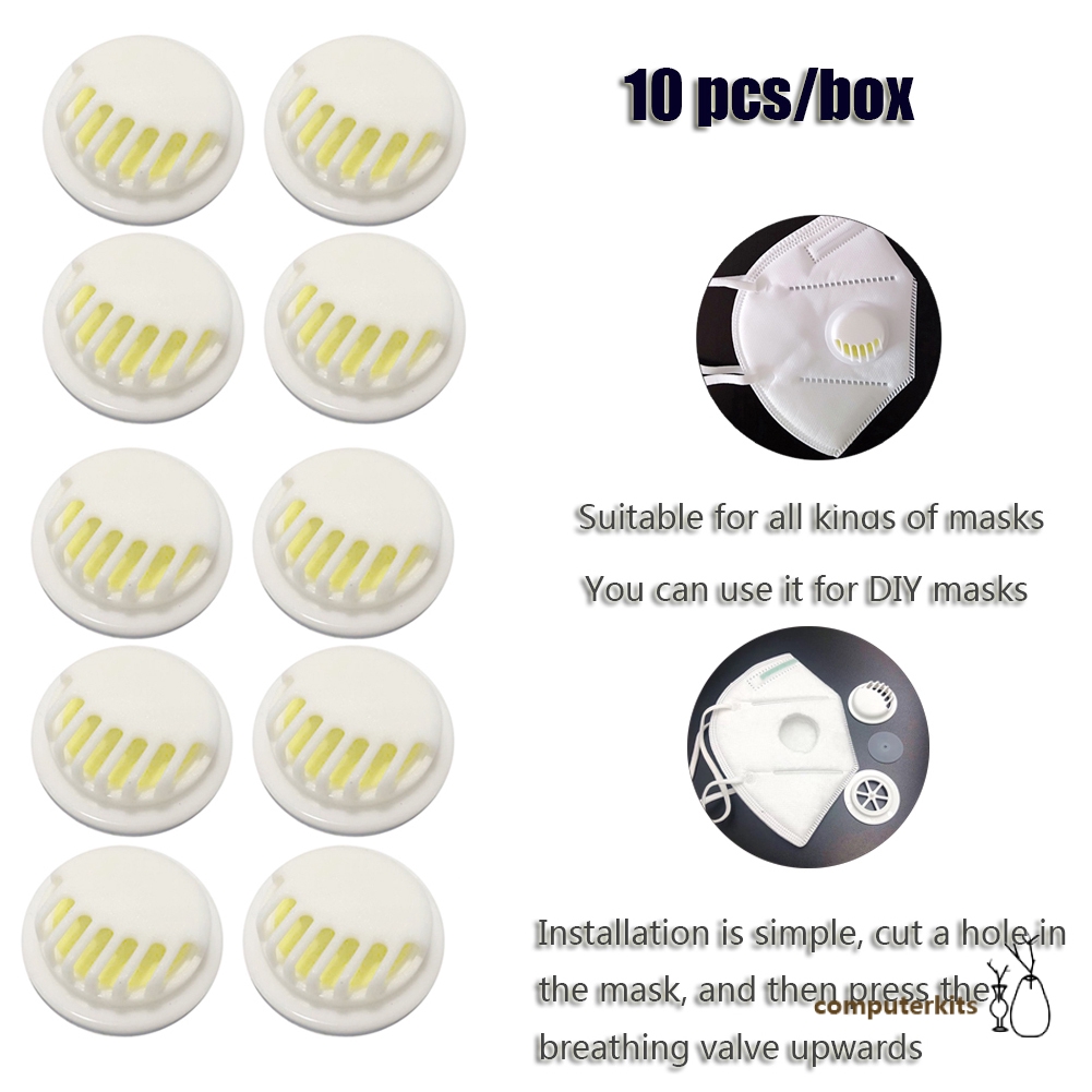 (Hàng Mới Về) Set 5 Khẩu Trang Thoáng Khí Có Van Thở Tiện Dụng | BigBuy360 - bigbuy360.vn