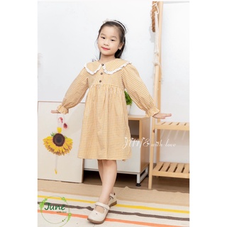 Váy June with love kẻ caro vàng