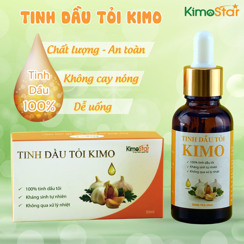 Tinh Dầu Tỏi Kimo [Không Cay - Không Nóng - An Toàn - Tiện Lợi]