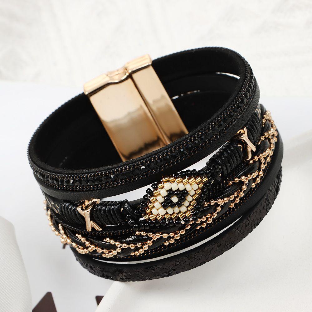 MOILYVN Vòng Tay Chuỗi Hạt Nhiều Lớp