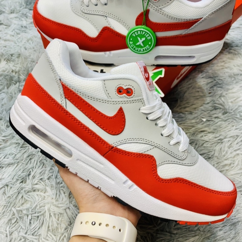 Giày thể thao sneaker air max 1 OG Red màu huyền thoại dễ phối đồ