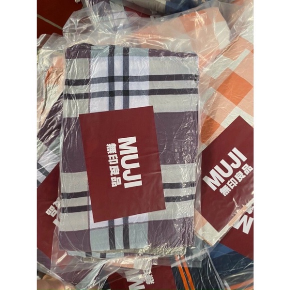 CHĂN HÈ THU MUJI KẺ TRẦN BÔNG, chăn văn phòngLOẠI 1 Siêu Rẻ