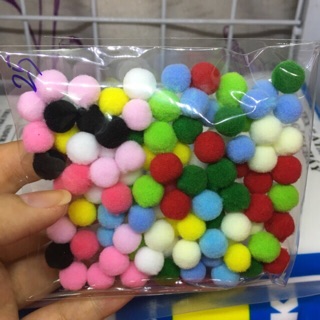 Hạt pompom size 8mm (100 viên)