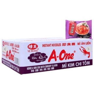 [FREESHIP 99K - NHẬP GROTHANG10 GIẢM 10%] Thùng mì A-One Kim chi tôm (30 gói)