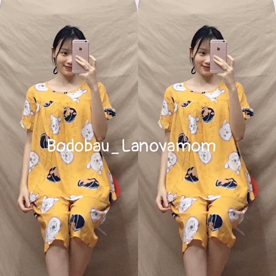 Đồ bộ bầu LỬNG Lanh bánh bèo chuẩn đẹp BB