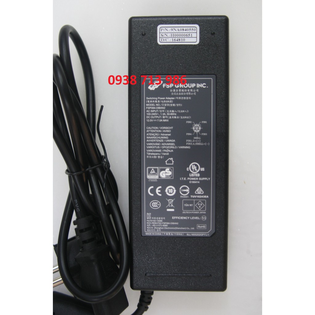 Nguồn Adapter Công Xuất Thực 12v 7a Chính Hãng Chuyên Cho PC-Router và Đầu Ghi Camera