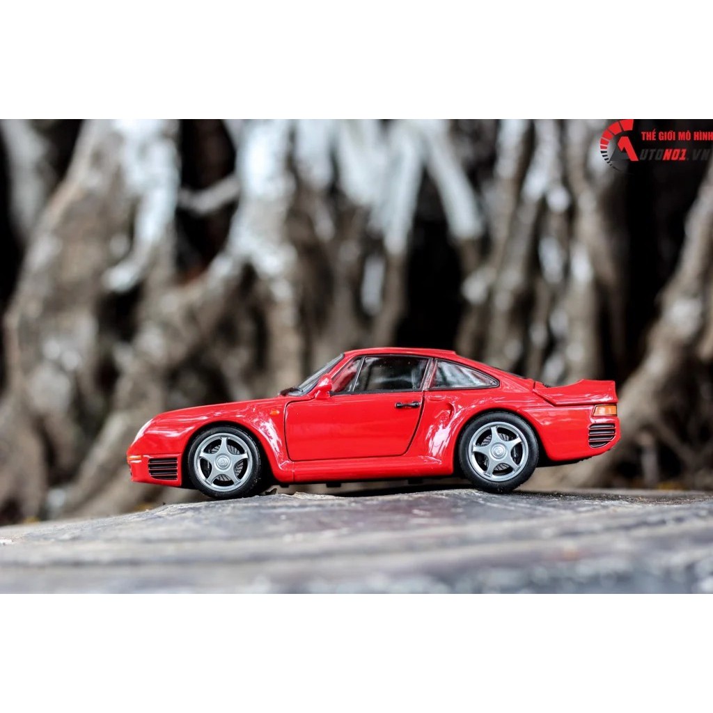 MÔ HÌNH XE PORSCHE 959 RED 1:24 WELLY 6577