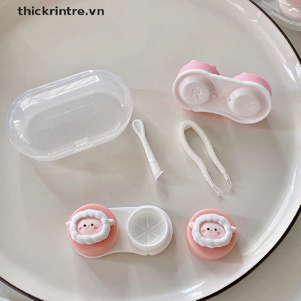 1 Hộp Đựng Kính Áp Tròng Hình Động Vật Dễ Thương