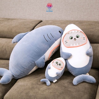 Gối ôm Cá Mập Bông Cute Mềm Mại 28cm 60cm 80cm