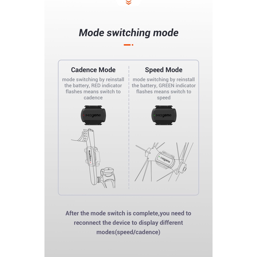 Cảm biến tốc độ Magene S3 + cho máy tính garmin sport bryton dual bike zwift