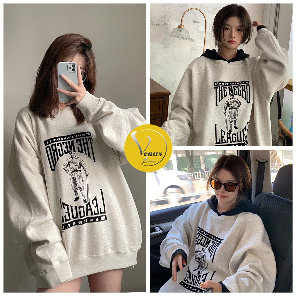 Áo sweater nỉ NEGO form rộng phong cách Hàn Quốc - VENUS