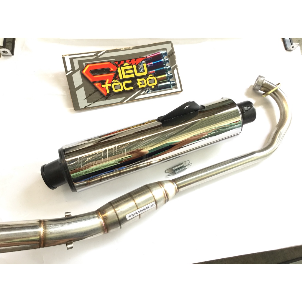 Pô Tăng CBR ĐẦU ĐEN FULL CỔ BẦU HƠI INOX GẮN NHIỀU LOẠI XE