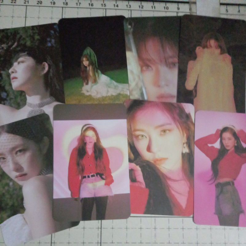 Set 8 card giấy bo góc in 2 mặt ảnh thành viên nhóm Red Velvet - IRENE (Psycho)