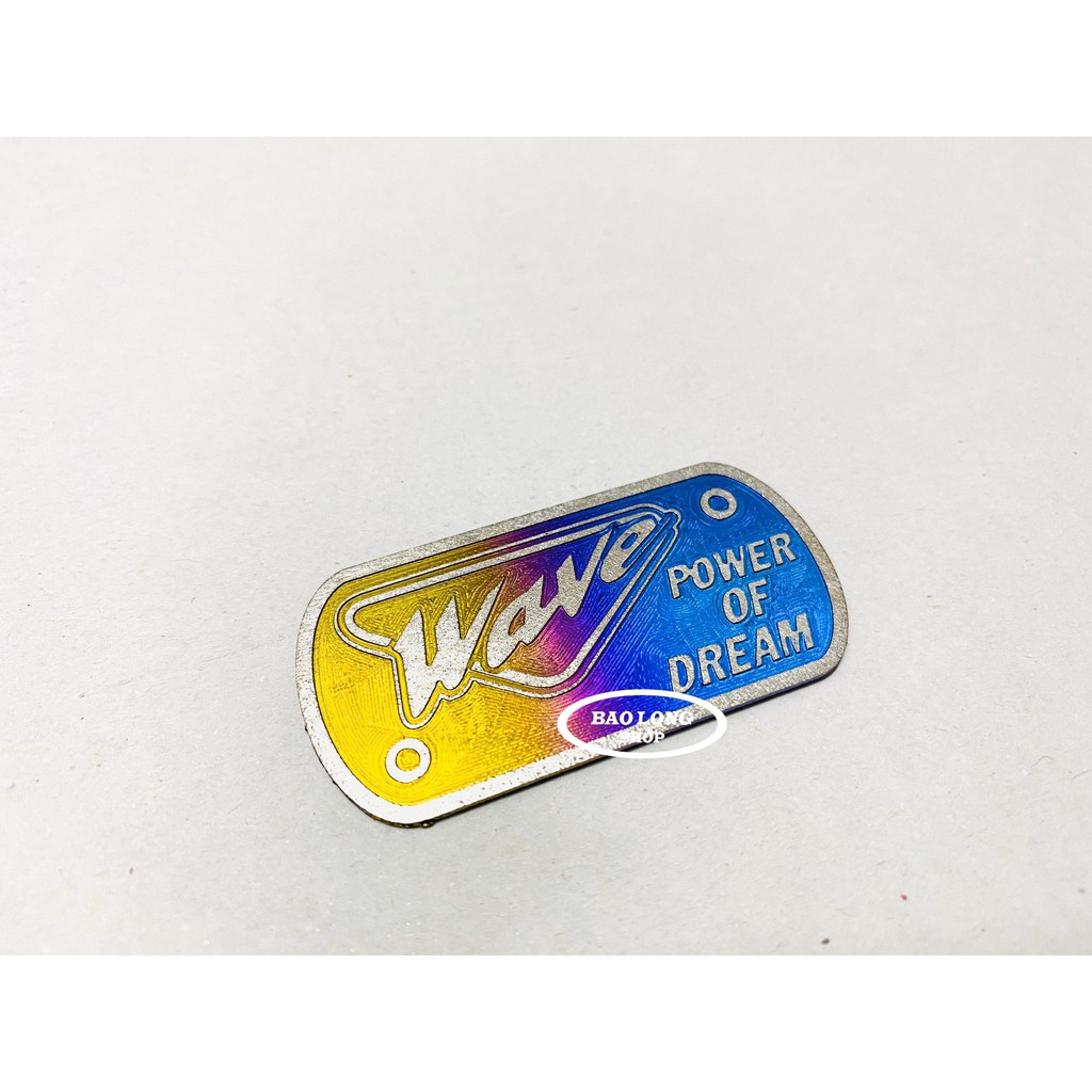 Tem Titan Gr5 gắn nắp dầu Wave (100%titan)
