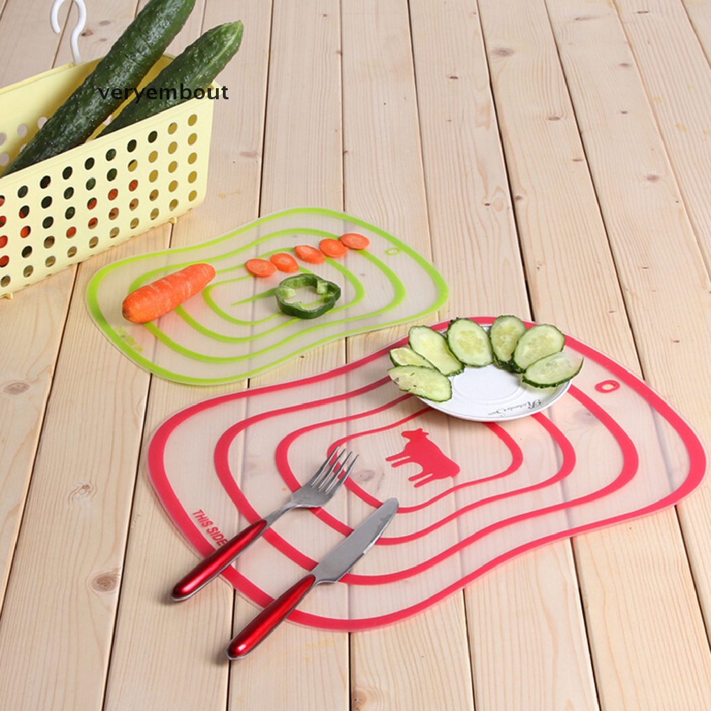 ut Plastic Kitchen Cutting Flexible Chopping Vegetable Fruit Mat Board Ultra-thin n