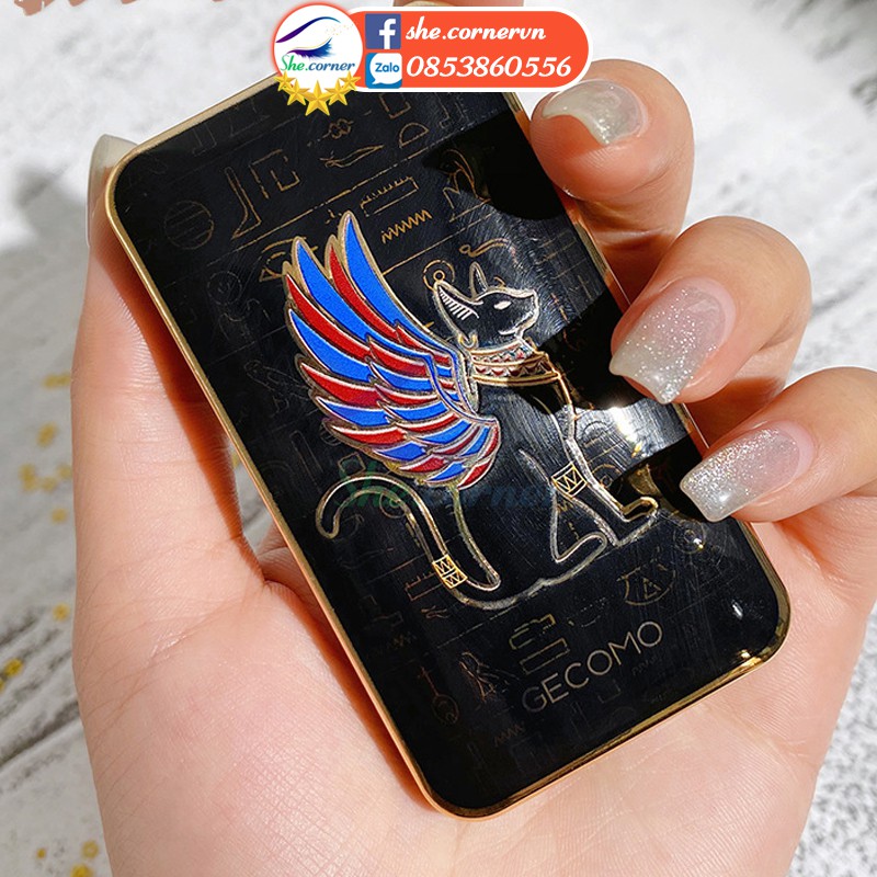 Bột tán mày tự nhiên 3 màu GECOMO 211013 Egypt Eyebrow Powder 4g hộp tiện dụng có gương và cọ | BigBuy360 - bigbuy360.vn