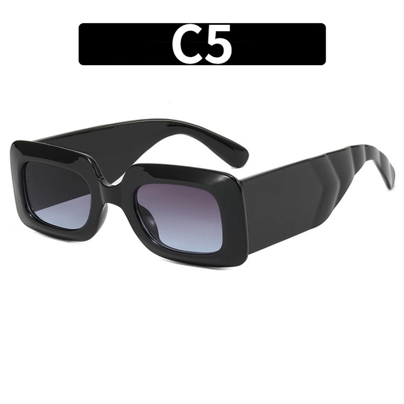 Kính Mát Gọng Vuông Cỡ Lớn Phong Cách Retro Thời Trang Cho Nam Nữ