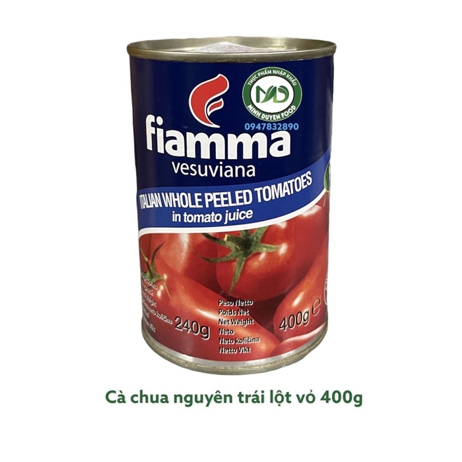 Cà chua nguyên trái lột vỏ 400g Fiamma