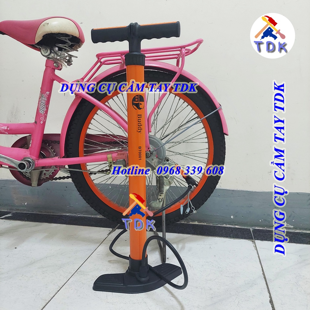 Bơm xe đạp xe máy công nghệ Nhật Bản chính hãng BUDDY