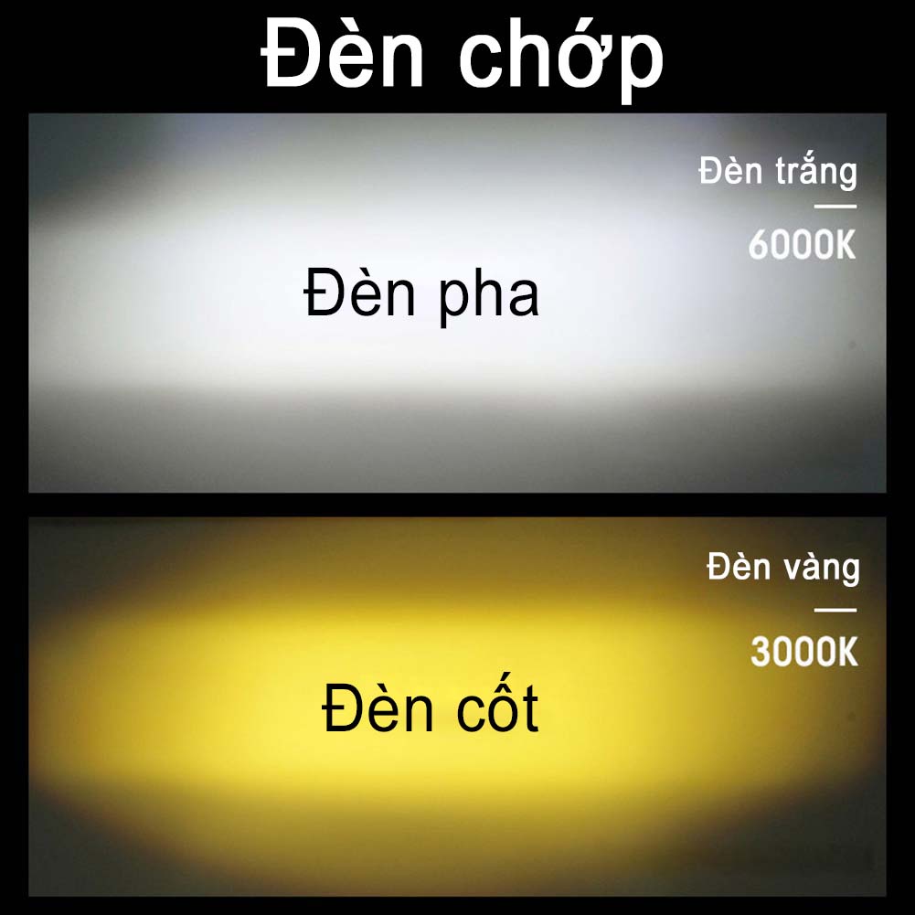 Đèn pha xe máy Bóng đèn LED h4 Hai màu Hi / Lo Beam