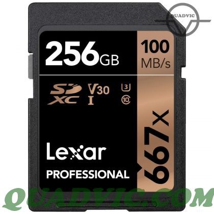 Thẻ nhớ 64GB 128GB 256GB SDXC Lexar Professional 667x 100MB/s quay phim 8K Quadvic.com | BigBuy360 - bigbuy360.vn