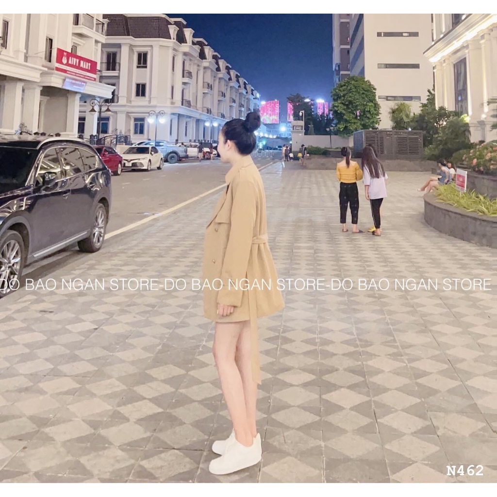 Aó Dạ Mangto Nữ kèm đai phong cách hàn quốc với thiết kế sang chảnh và lịch sự _ hàng loại 1