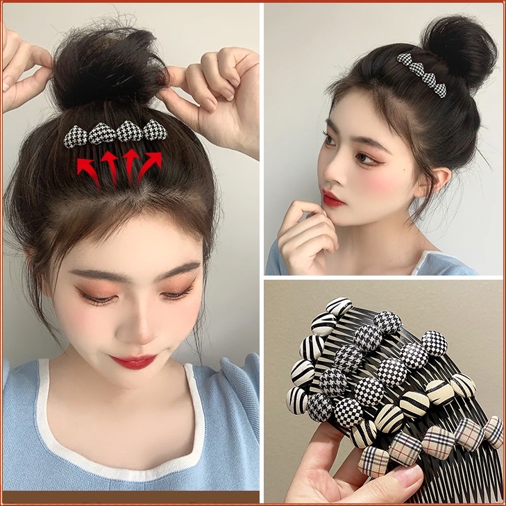 Lược Chải Tóc Mái Màu Đen/ Trắng Dùng Để Chải Tóc Bị Hư Tổn / Tóc Mái Hoàn Thiện