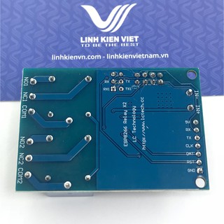 Module Relay 5V 2 Kênh Qua Module Wifi ESP8266 - B8H22