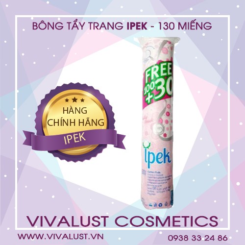 Bông Tẩy Trang IPEK -130 Miếng