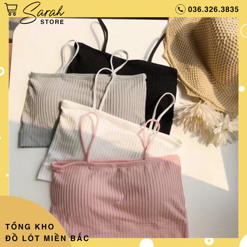 Áo Bra Quây Ngực Gân Tăm Co Giãn 4 Chiều, Có Đệm Ngực 809