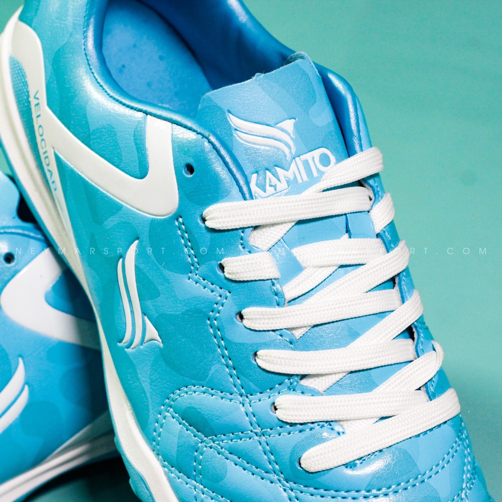 Giày đá bóng Kamito Velocidad Legend TF - Aqua Blue/White