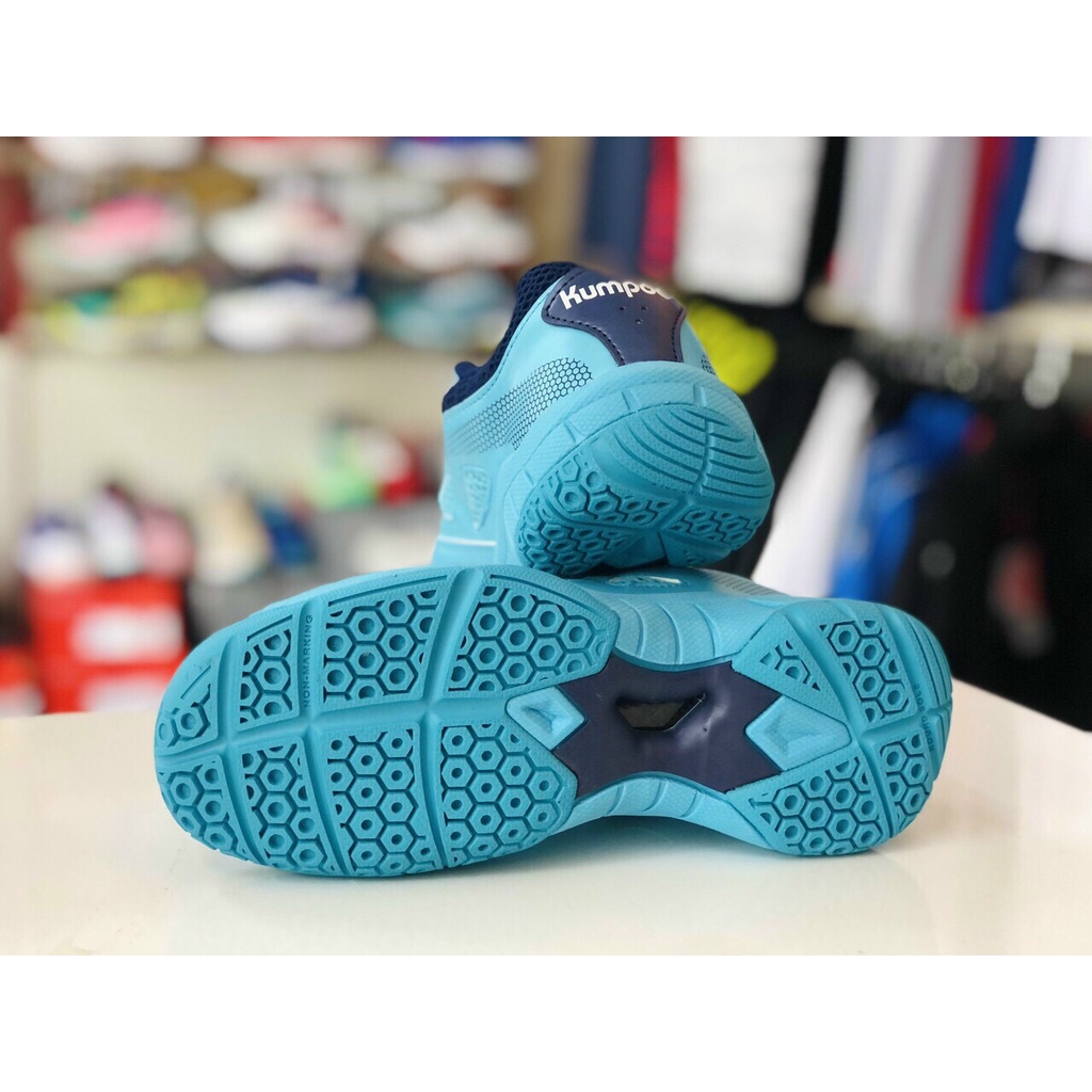 Giày cầu lông bóng chuyền Kumpoo KH-E23 màu xanh sáng - PP chính hãng
