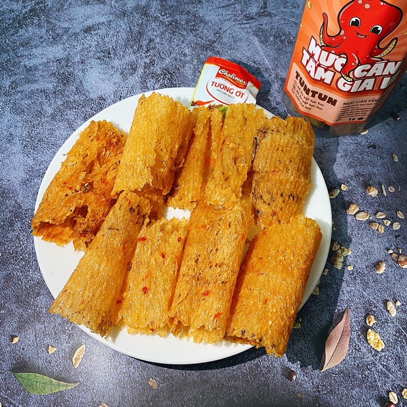 Mực cán tẩm gia vị loại ngon, hũ pet 200g | TunTun - Thế Giới Đồ Ăn Vặt - Đồ Ăn Vặt Hà Nội | BigBuy360 - bigbuy360.vn