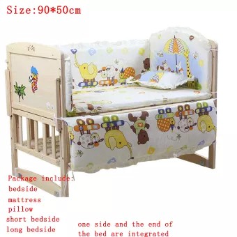 5 Cái Giường Gấp Cho Bé Sơ Sinh Bumpers Bông Nguyên Chất Bộ Đồ Giường Trẻ Sơ Sinh Bộ Sơ Sinh In Hình Phim Hoạt Hìn-zali