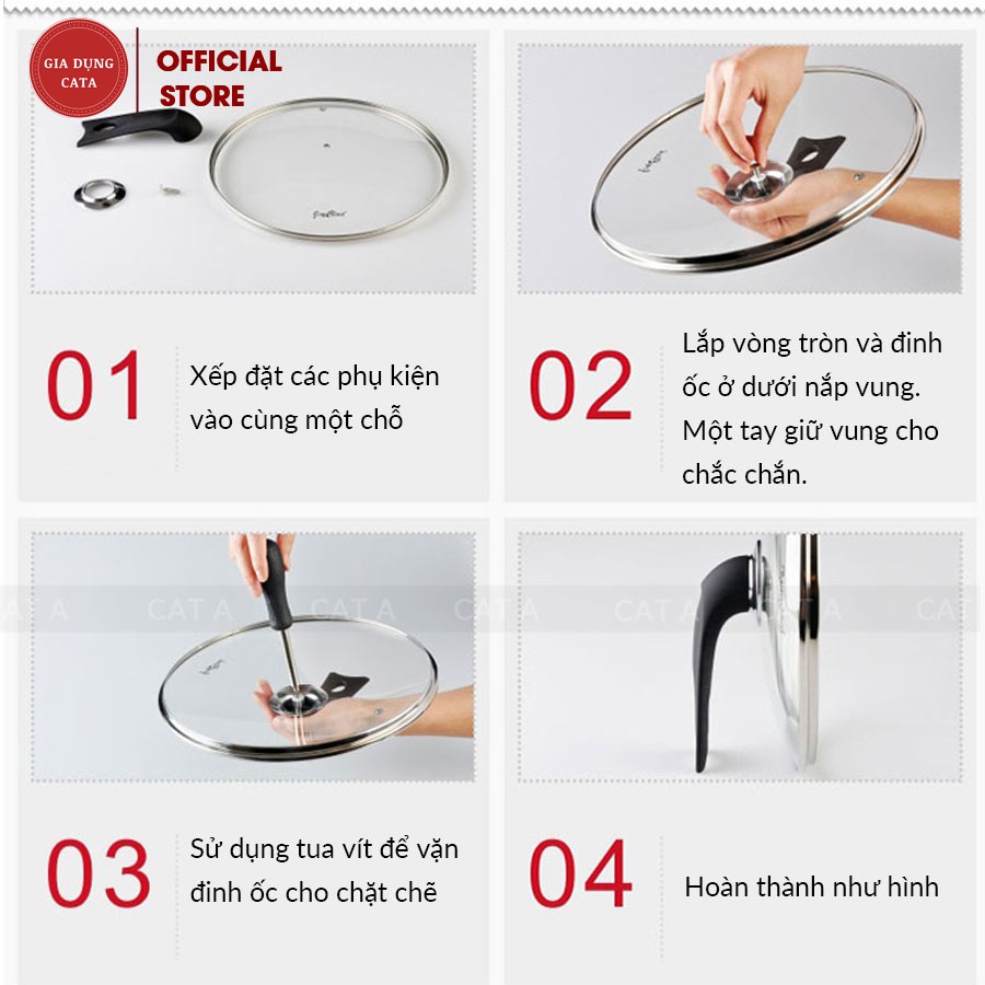 NỒI VÂN ĐÁ ĐÁY TỪ CHỐNG DÍNH SIZE 28CM CÓ NẮP KÍNH SANG TRỌNG độ bền cao, dẫn nhiệt tôt,