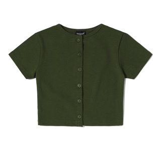 Áo Button Croptop