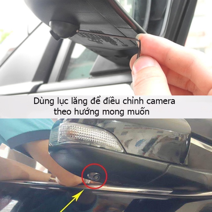 Camera cạp lề gắn gương chiếu hậu ô tô  khả năng chống nước IP67