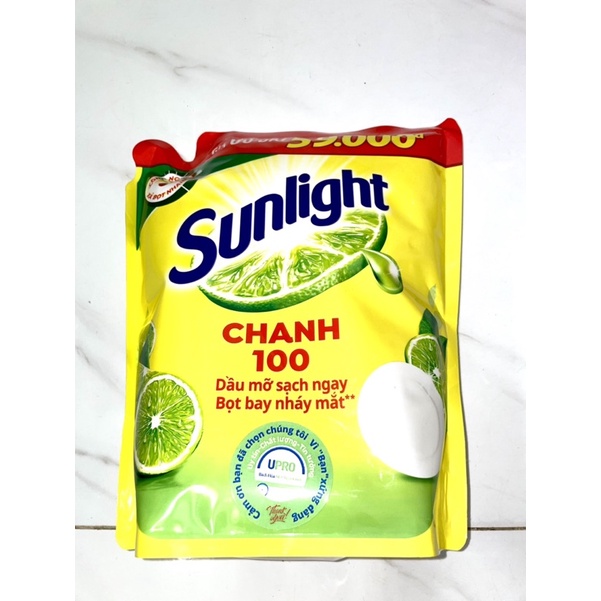 Nước rửa chén Sunlight Chanh Túi 2.6kg 2L6