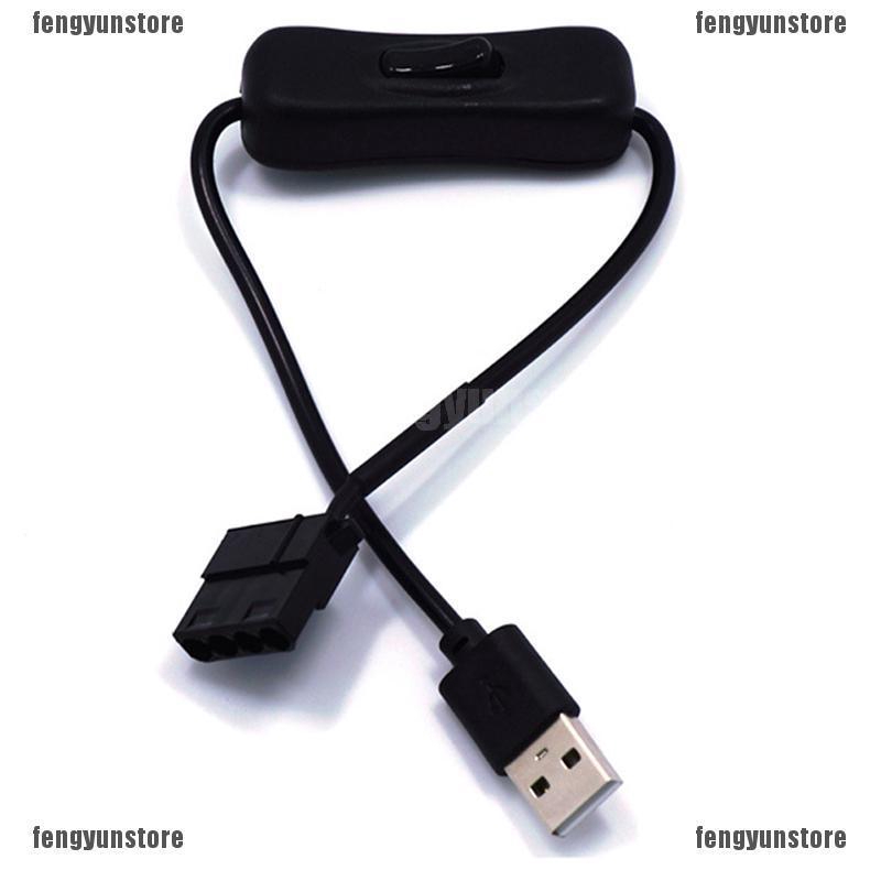 Dây cáp kết nối USB sang 4pin Molex với quạt tản nhiệt PC