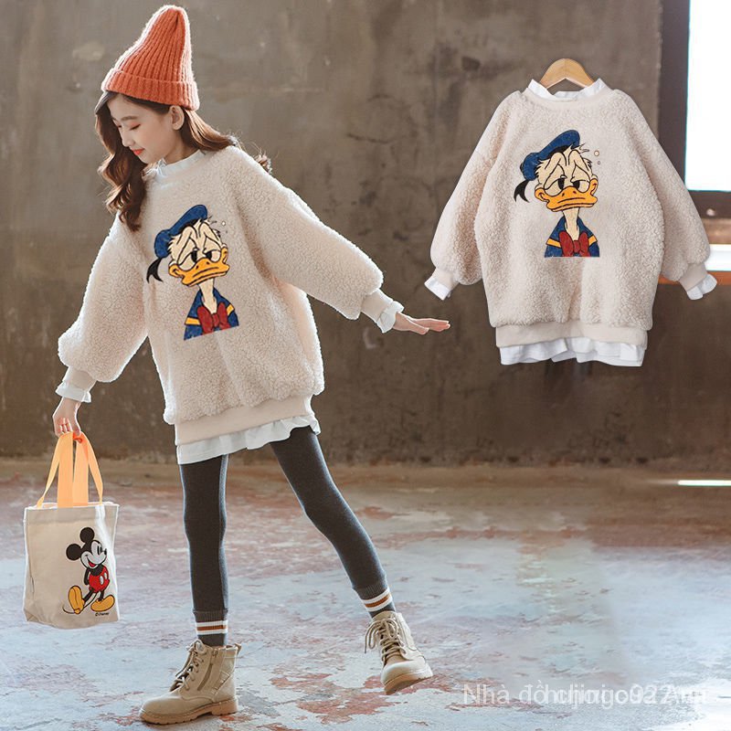 Fashionable Hat Long Sleeve Sweatshirts For Girls