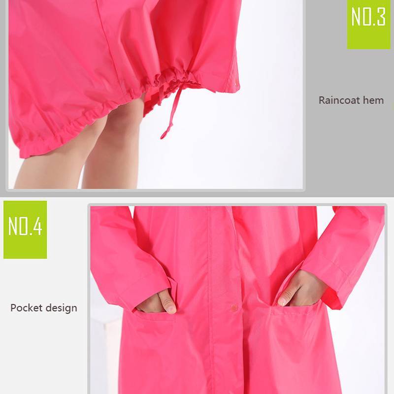 Áo Mưa Dáng Dài Chất Liệu Polyester Chống Thấm Nước Thời Trang Nhật Hàn Cho Nữ