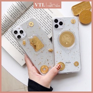Ốp điện thoại trong suốt hình mèo và chuột