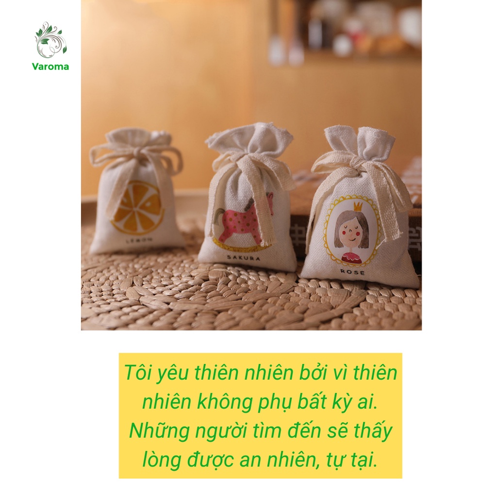 Túi Thơm VaromaS Để Tủ Quần Áo Thơm Phòng Treo Xe Phòng Ngủ Túi Vải Dễ Thương Mini TT02
