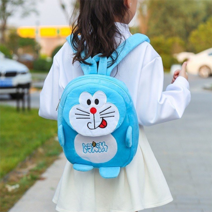 Balo Đi Học Mầm Non, Vải Lông Tuyết Siêu Mềm Cho Bé Đi Mẫu Giáo Size 23cm BALO-503
