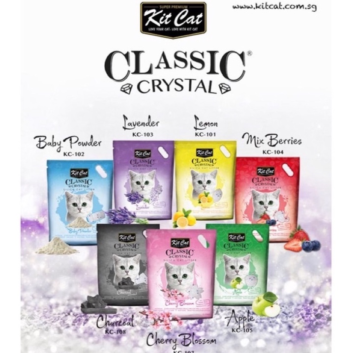 [HÀNG CHÍNH HÃNG]Cát Thuỷ Tinh KitCat Classic 5lít cho Mèo Yêu
