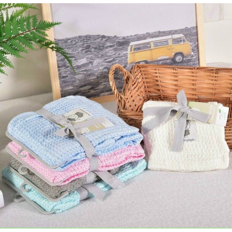 Chăn cho bé sơ sinh lưới chống ngạt sợi tre MAMA PAPA - 2X Mart